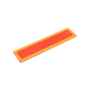 Reflector Rectangular Simple 350Mm X 83Mm Rojo