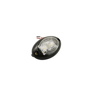 FARO ELECTRONICO BIVOLTAJE OVAL CHICO DE 2 LEDS CRISTAL FRIO