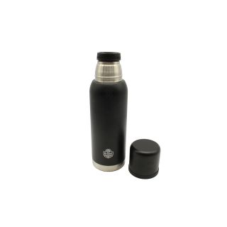 TERMO ACERO INOXIDABLE NEGRO 1 LITRO CON PICO CEBADOR 360° SIN MANIJA DRIVEN