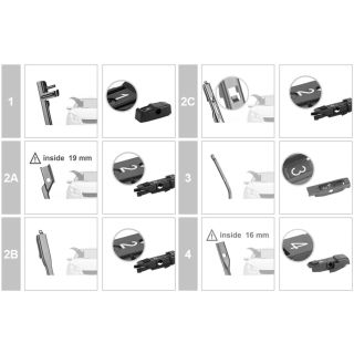 ESCOBILLA LIMPIAPARABRISAS AEROTWIN MULTICLIP 23`` 575 MM