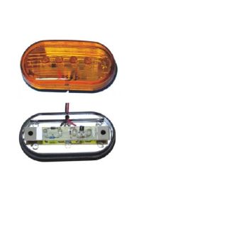 FARO UNIVERSAL BIVOLTAJE 4 LEDS LATERAL AMBAR