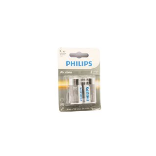PILA ALCALINA C ALKALINE BLISTER X 2 ALKALINE / C MEDIANA / BLISTER X 2 PHILIPS PILA