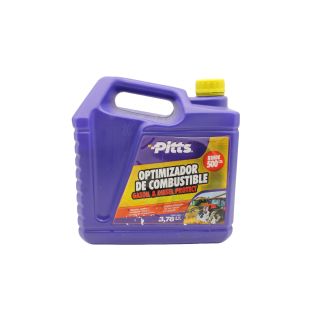 OPTIMIZADOR DE COMBUSTIBLE GASOIL Y DIESEL LINEA PESADA 3.78 LITROS PITTS RINDE 500 LITROS CAJA X 4 U PITTS LUBRICANTE HIDRAULICO