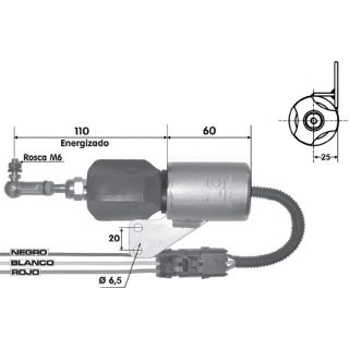 SOLENOIDE DE PARE 12V DEUTZ F6L 913 AGCO ALLIS 6 125