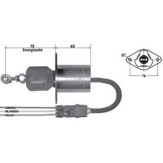 SOLENOIDE DE PARE 24V MOT CUMMINS BUS CAMIONES DIMEX VW MAQ AGRICOLAS