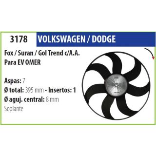 Helice Vw Fox Suran Gol Trend (Para Ev. Omer)