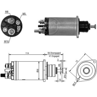 Solenoide 29Mt 12V Mercedes Benz Case Ford Cummins-TI-35867